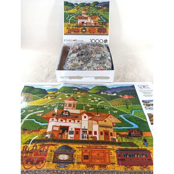 Fox Hill Farms 1000 Piece Jigsaw Puzzle with Poster by Buffalo Games - Picture 4 of 4